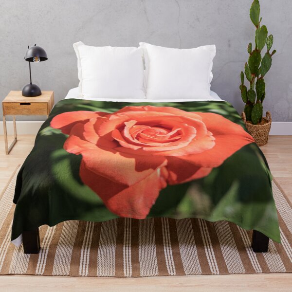 Item preview, The Sweetest Tangerine Orange Color - Singular Rose in Bloom designed and sold by Georgia Mizuleva.