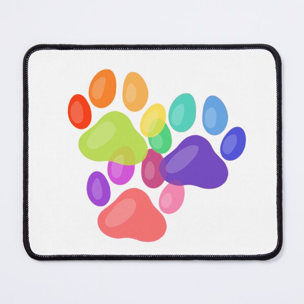 Item preview, Rainbow paw prints designed and sold by petartbymaddie.