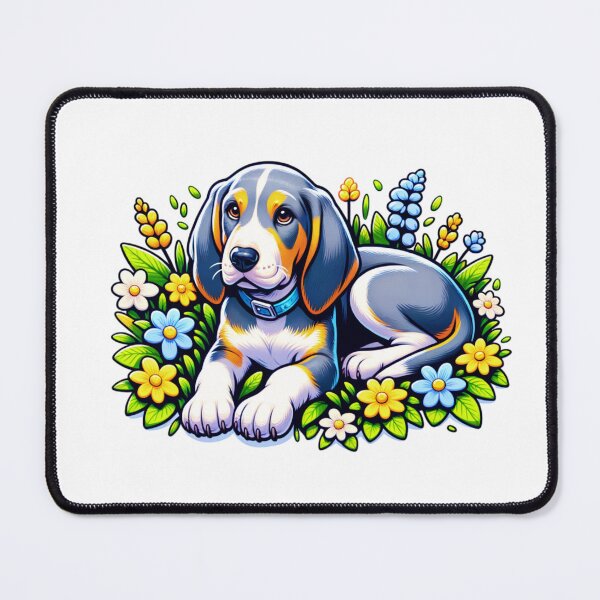 Item preview, Floral Bluetick Coonhound Puppy designed and sold by TheAnimalZ00.