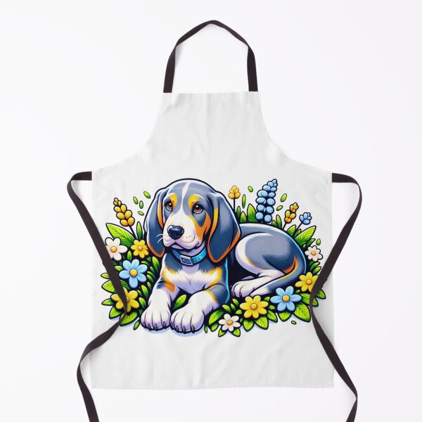 Item preview, Floral Bluetick Coonhound Puppy designed and sold by TheAnimalZ00.