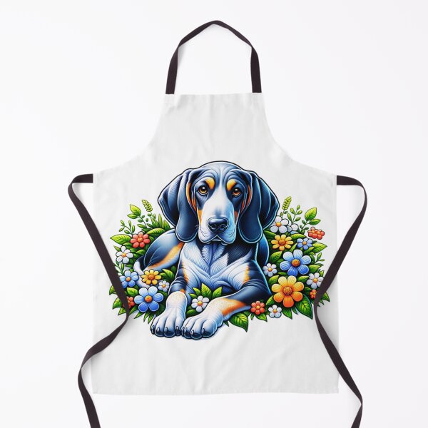 Item preview, Bluetick Coonhound Floral designed and sold by TheAnimalZ00.
