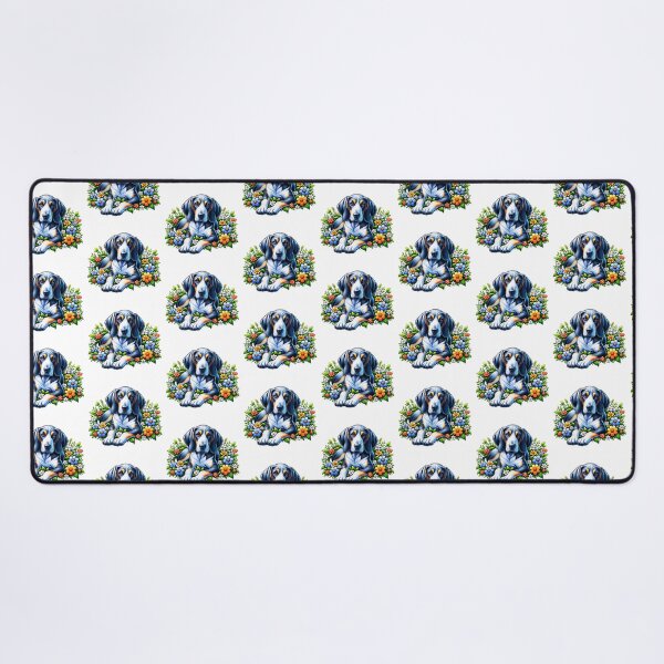 Item preview, Bluetick Coonhound Floral designed and sold by TheAnimalZ00.