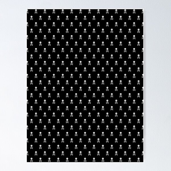 Item preview, SKULLS PATTERN - BLACK & WHITE - LARGE designed and sold by Character Assassination.