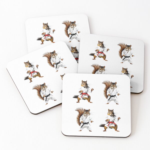 Item preview, Karate Squirrel Master Stickers and Magnets designed and sold by Soundpups.