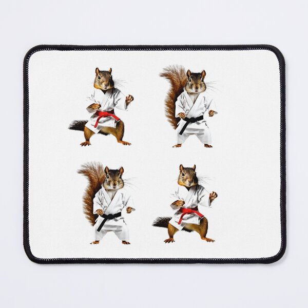 Item preview, Karate Squirrel Master Stickers and Magnets designed and sold by Soundpups.