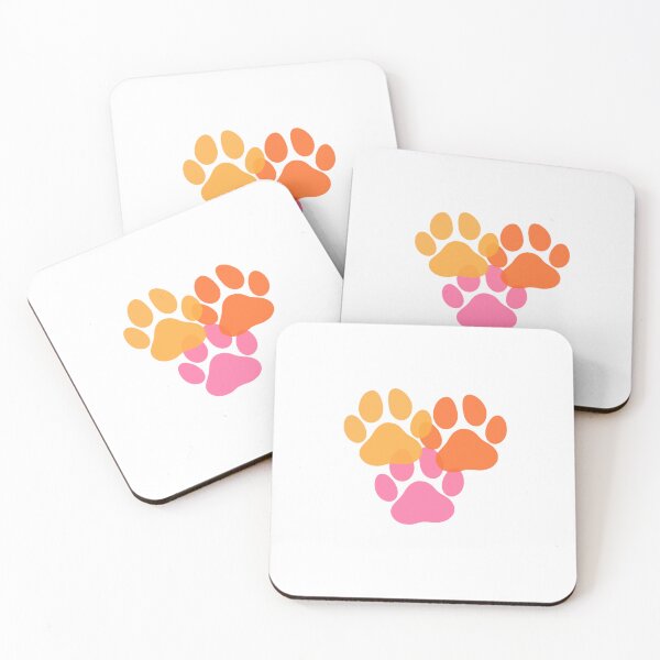 Item preview, Warm colored paw prints  designed and sold by petartbymaddie.