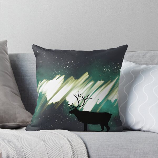 Item preview, Reindeer Under Northern Lights designed and sold by EiraArt.