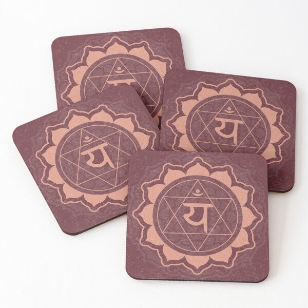 Item preview, Heart Chakra Mandala - Wine + Coral designed and sold by Irene Estelle.