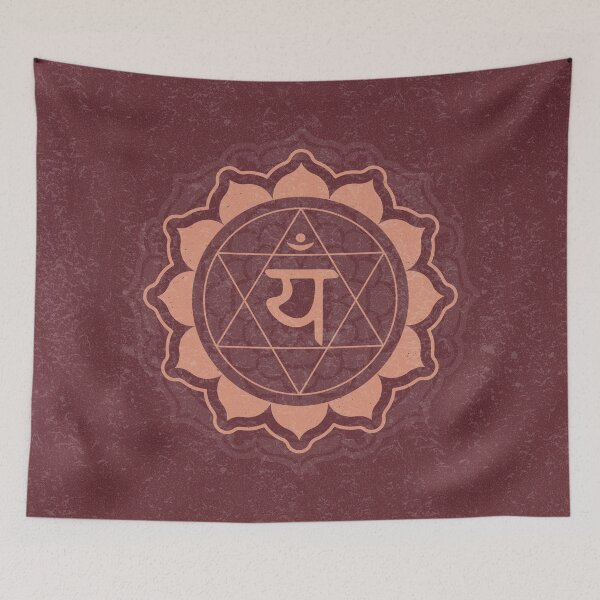 Item preview, Heart Chakra Mandala - Wine + Coral designed and sold by Irene Estelle.