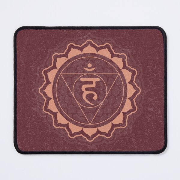Item preview, Throat Chakra Mandala - Wine + Coral designed and sold by Irene Estelle.