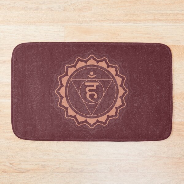 Item preview, Throat Chakra Mandala - Wine + Coral designed and sold by Irene Estelle.