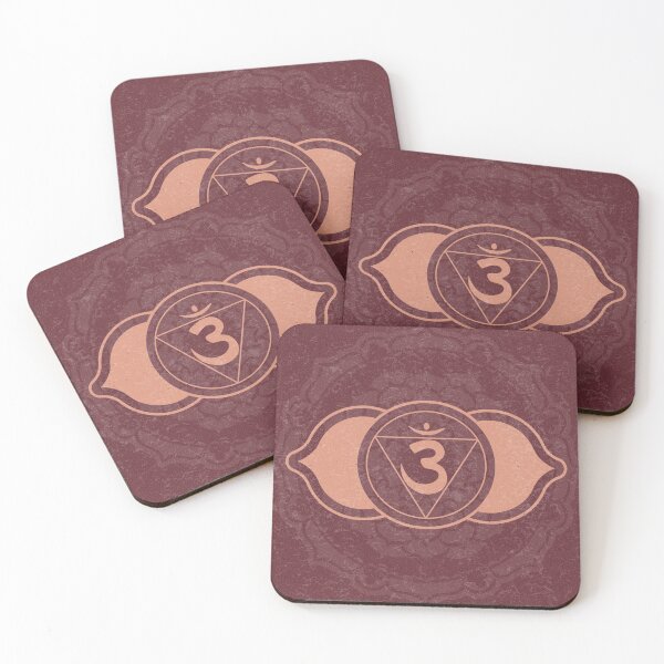 Item preview, Third Eye Chakra Mandala - Wine + Coral designed and sold by Irene Estelle.