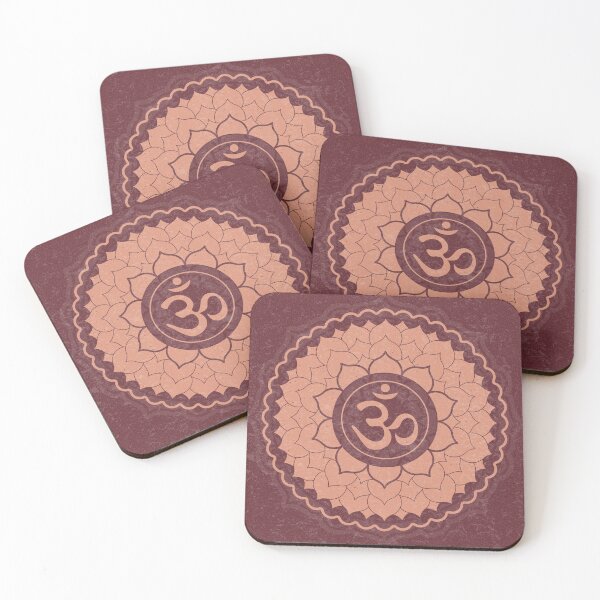 Item preview, Crown Chakra Mandala - Wine + Coral designed and sold by Irene Estelle.