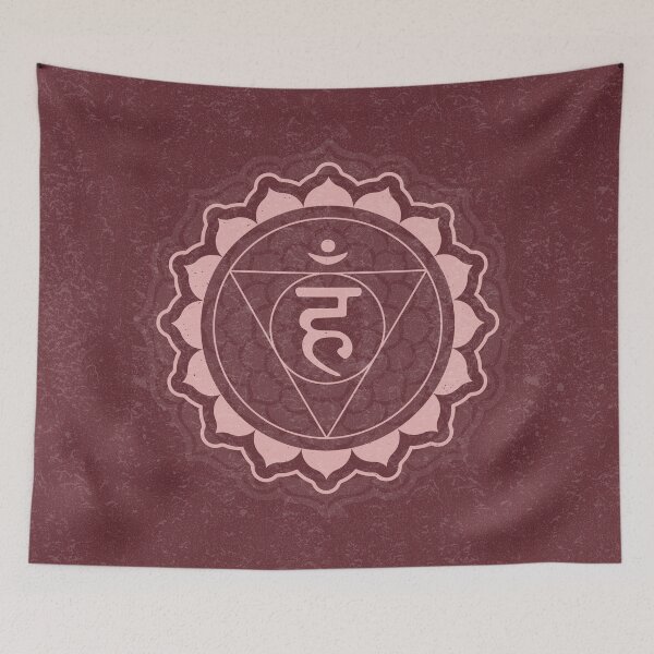 Item preview, Throat Chakra Mandala - Wine + Rose designed and sold by Irene Estelle.