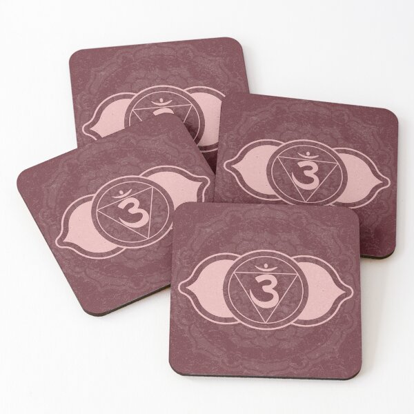 Item preview, Third Eye Chakra Mandala - Wine + Rose designed and sold by Irene Estelle.