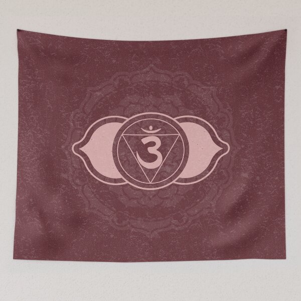 Item preview, Third Eye Chakra Mandala - Wine + Rose designed and sold by Irene Estelle.