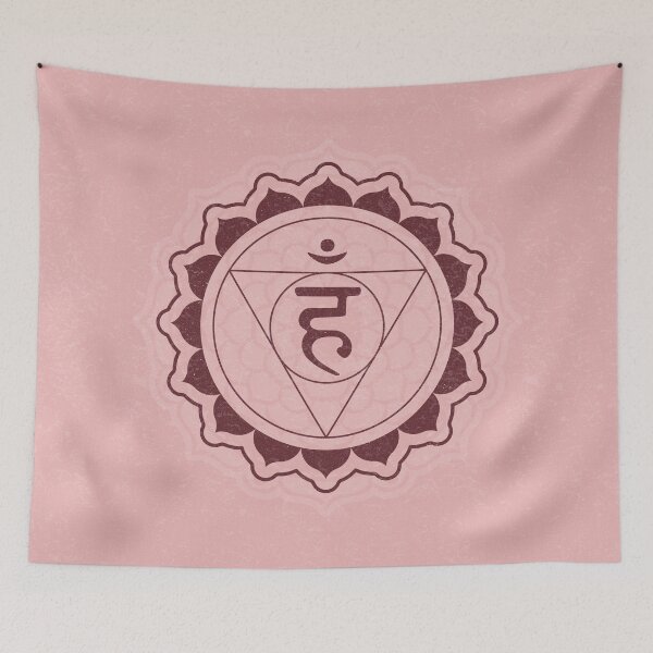Item preview, Throat Chakra Mandala - Rose + Wine designed and sold by Irene Estelle.