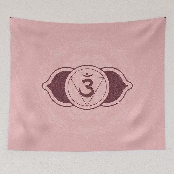 Item preview, Third Eye Chakra Mandala - Rose + Wine designed and sold by Irene Estelle.