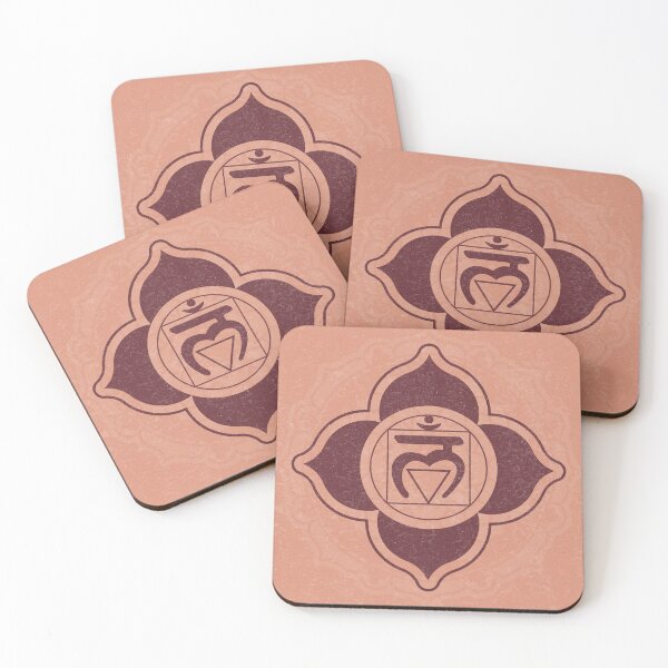 Item preview, Root Chakra Mandala - Coral + Wine designed and sold by Irene Estelle.