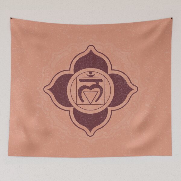 Item preview, Root Chakra Mandala - Coral + Wine designed and sold by Irene Estelle.