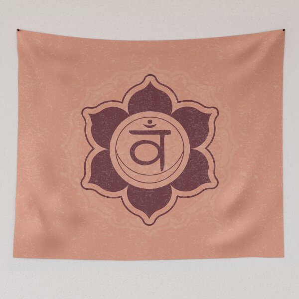 Item preview, Sacral Chakra Mandala - Coral + Wine designed and sold by Irene Estelle.
