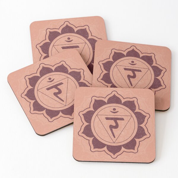 Item preview, Solar Plexus Chakra Mandala - Coral + Wine designed and sold by Irene Estelle.