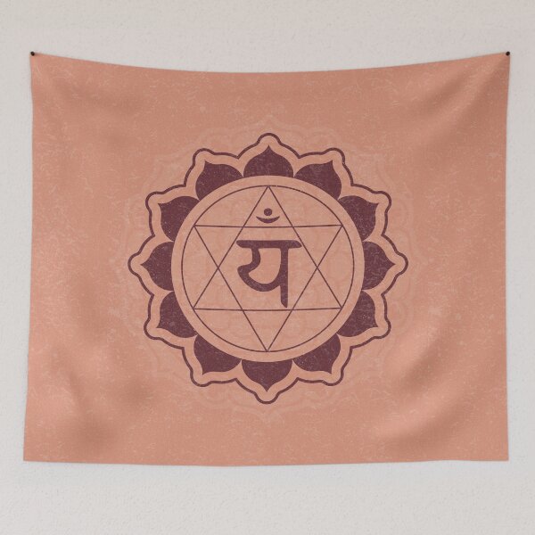 Item preview, Heart Chakra Mandala - Coral + Wine designed and sold by Irene Estelle.