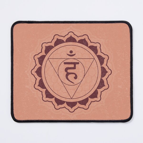 Item preview, Throat Chakra Mandala - Coral + Wine designed and sold by Irene Estelle.