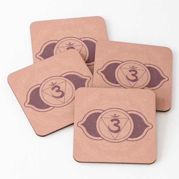 Item preview, Third Eye Chakra Mandala - Coral + Wine designed and sold by Irene Estelle.