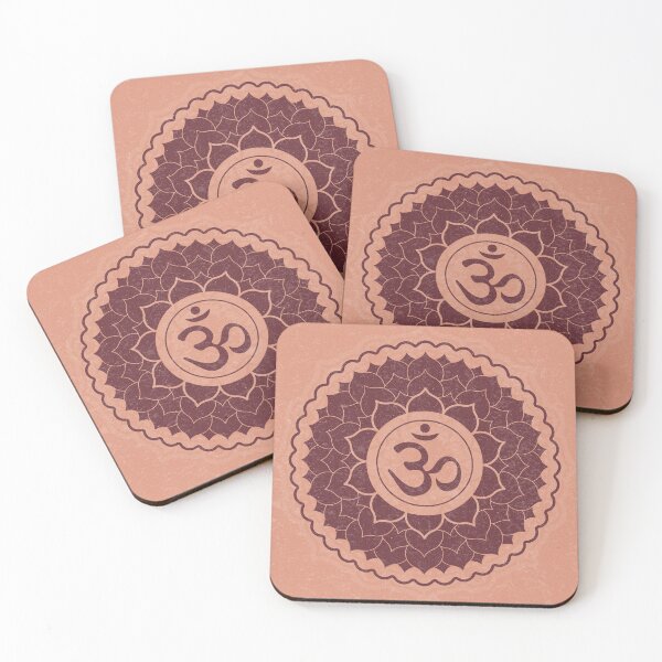 Item preview, Crown Chakra Mandala - Coral + Wine designed and sold by Irene Estelle.