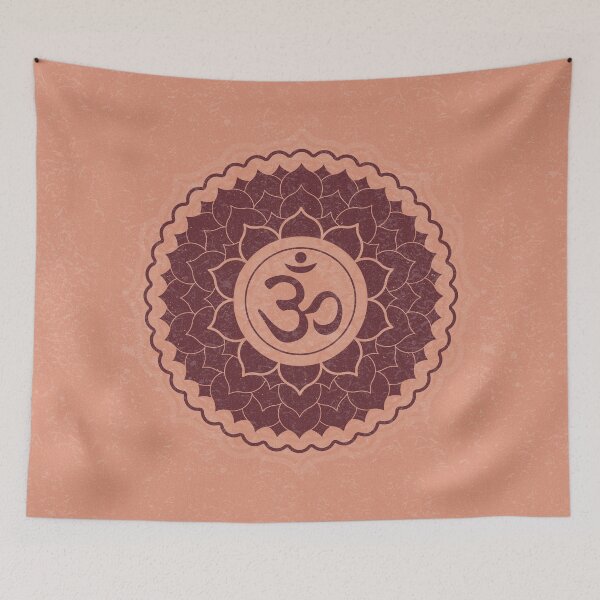 Item preview, Crown Chakra Mandala - Coral + Wine designed and sold by Irene Estelle.
