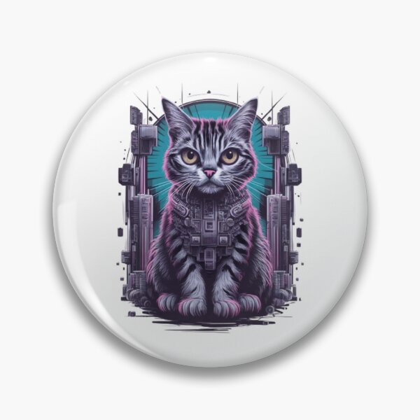 Item preview, cyber cat designed and sold by JonysCreativeDesigns.