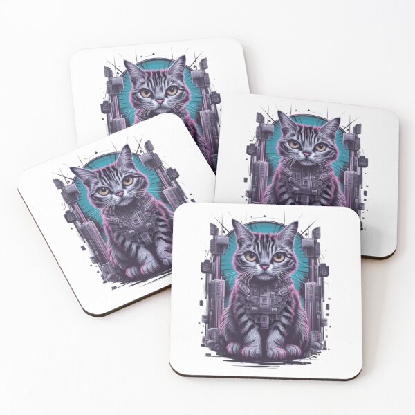 Item preview, cyber cat designed and sold by JonysCreativeDesigns.