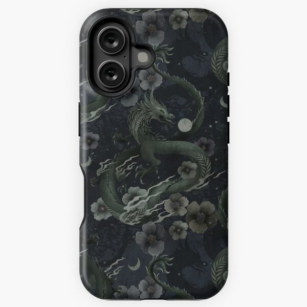 Item preview, Grunge Floral Dragon Pattern designed and sold by episodicDrawing.
