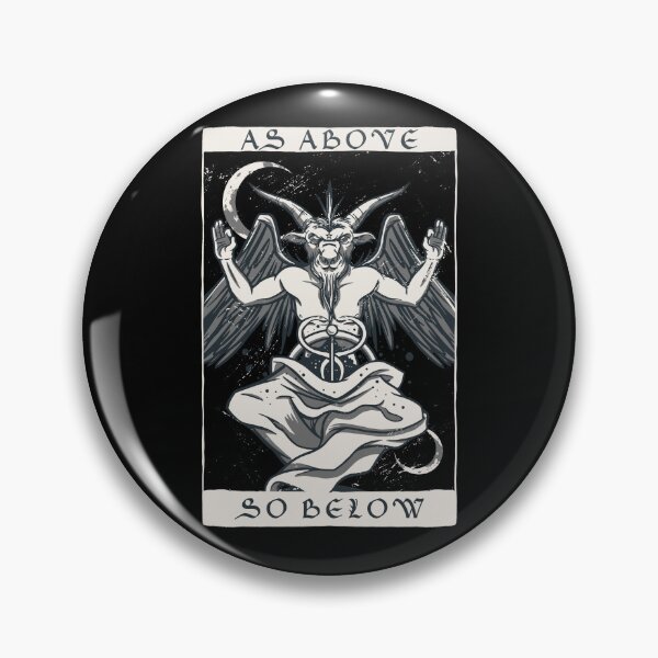 Item preview, Baphomet As Above So Below Devil Worship Satanism Gear designed and sold by DynamicDesign.