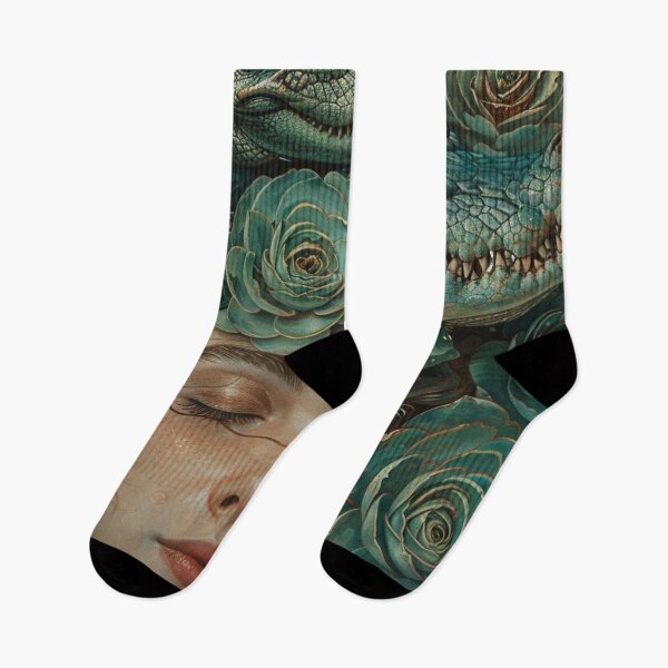 Item preview, Emerald Reverie: A Fusion of Flora and Fauna designed and sold by oanaunciuleanu.