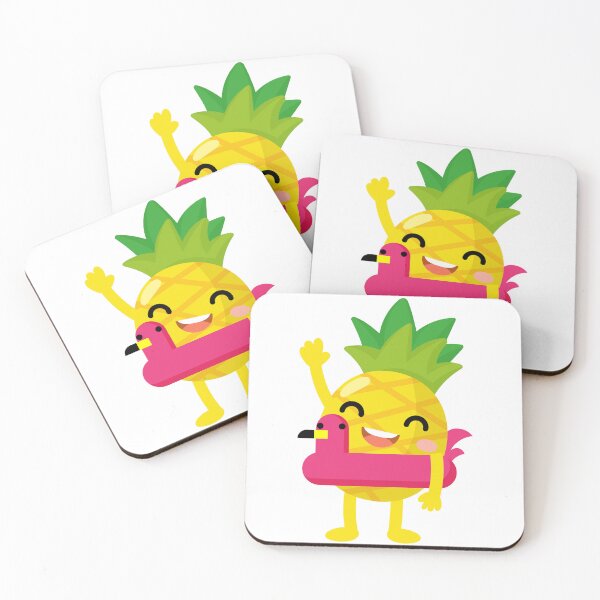 Item preview, Summer Pineapple swim beach colorful rubber rings designed and sold by NoeySmiley55.