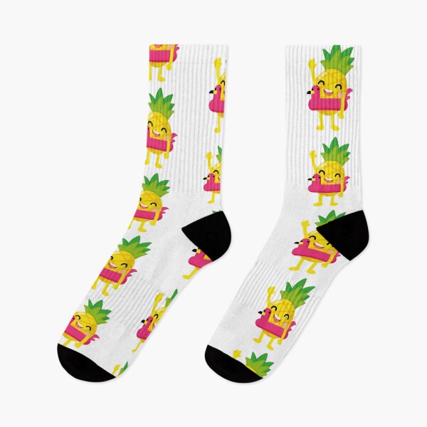 Item preview, Summer Pineapple swim beach colorful rubber rings designed and sold by NoeySmiley55.
