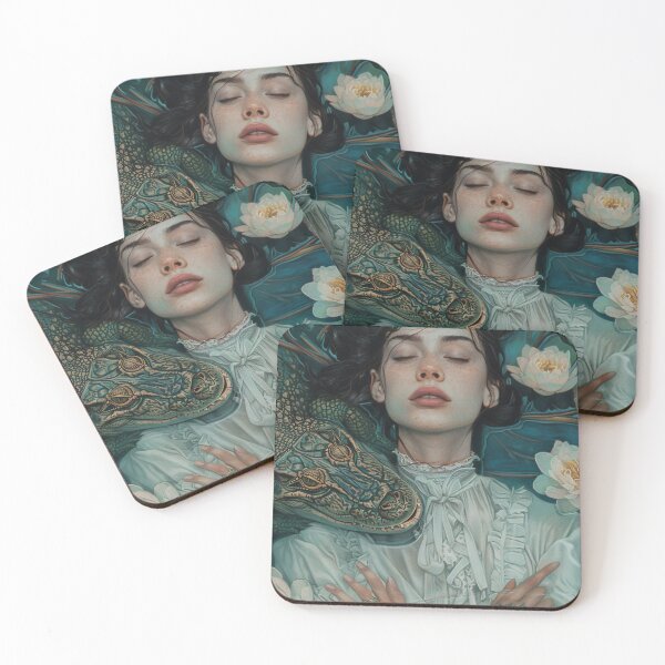Item preview, Emerald Reverie: A Fusion of Flora and Fauna designed and sold by oanaunciuleanu.