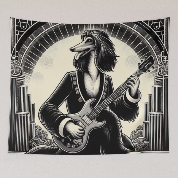 Item preview, Serenade, Afghan Hound Musician designed and sold by Faerieglen.