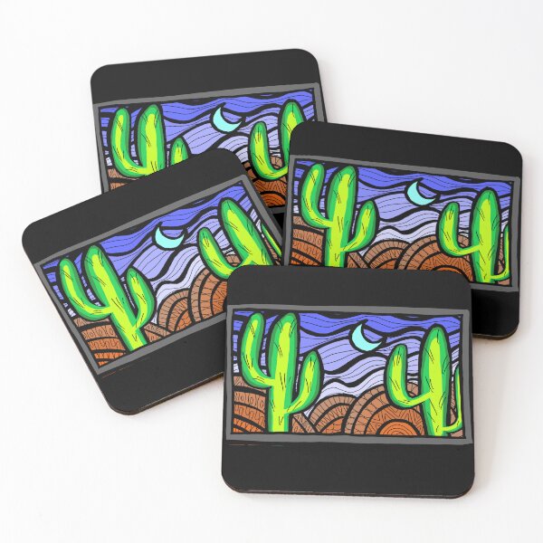 Item preview, Cactus night designed and sold by ArtfullyCreatve.