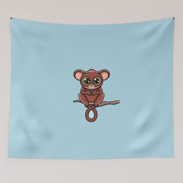 Item preview, Cute Tarsier on a Tree - Version 1 designed and sold by Idea-Artwork.