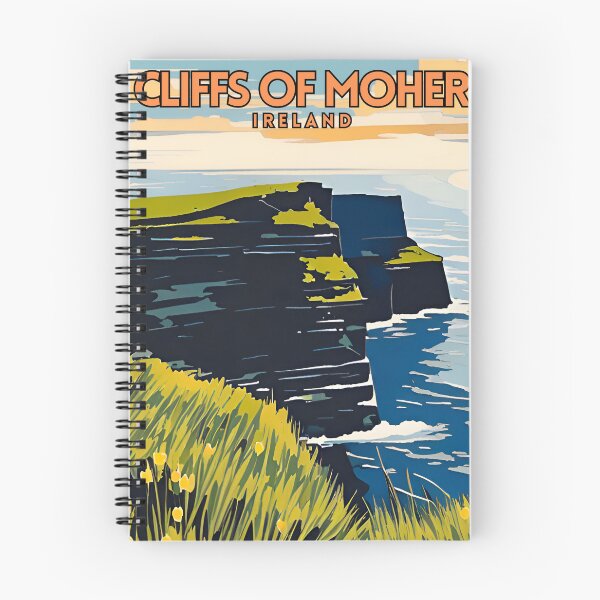 Item preview, Cliffs of Moher Ireland Travel Art Vintage designed and sold by ZionPosteria.