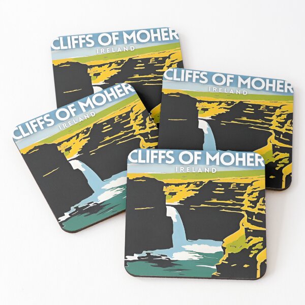 Item preview, Cliffs of Moher Ireland Vintage designed and sold by ZionPosteria.