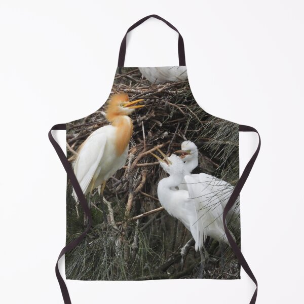 Item preview, Cattle egret feeding her babies designed and sold by Jenny  Dyer.