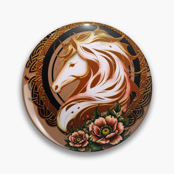 Item preview, The Elegant Horse Head Adorned with Flowers designed and sold by nicky2342.