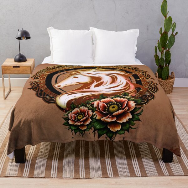 Item preview, The Elegant Horse Head Adorned with Flowers designed and sold by nicky2342.