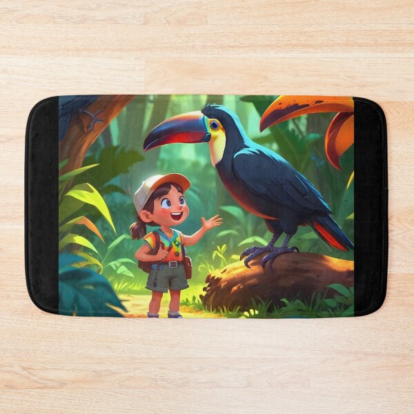 Item preview, Child and Toucan Amazon forest Brazil designed and sold by Astralia.