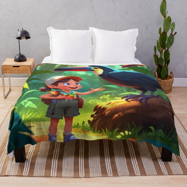 Item preview, Child and Toucan Amazon forest Brazil designed and sold by Astralia.