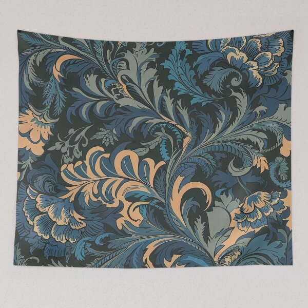 Item preview, William Morris, DarkBlue and LightBlue designed and sold by decorwonders.